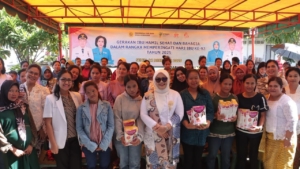 Kegiatan gerakan ibu hamil sehat dan bahagia dalam rangka peringatan hari ibu ke-97, Senin (22/12/2025) di kantor PKK Dairi.(ist)