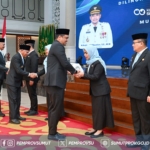 Pelantikan empat kepala Organisasi Perangkat Daerah (OPD) Pemprovsu.(ist)