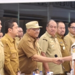 Rakor percepatan rehabilitasi dan rekonstruksi pasca bencana di Sumut.(ist)
