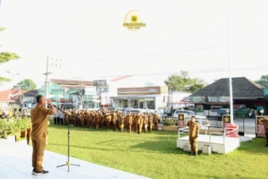 Apel pagi gabungan Pemerintah Kabupaten Dairi.(ist)