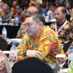 Bupati Pakpak Bharat Franc Tumanggor Hadiri Rakernas APKASI di Batam.(istk