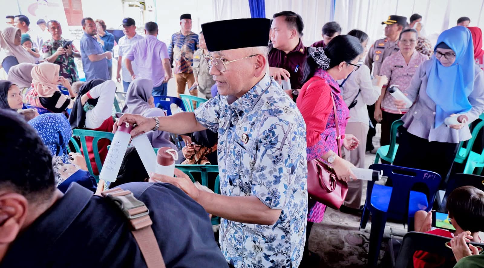 acara launching makan bergizi gratis yang diselenggarakan oleh Yayasan Ala Delphi untuk Satuan Pelayanan Pemenuhan Gizi (SPPG) Balimbingan 2.(ist)