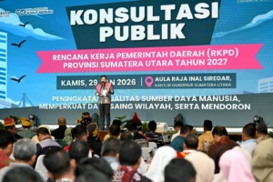 Forum Konsultasi Publik RKPD 2027 Pemprov Sumatera Utara.(ist)