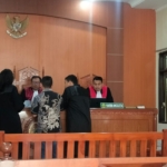 Sidang lanjutan Kasus dugaan Pemalsuan tanda tangan dalam kelengkapan berkas APBDes Desa Barungkersap Kecamatan Munte Kabupaten Karo Tahun 2023.(ist)