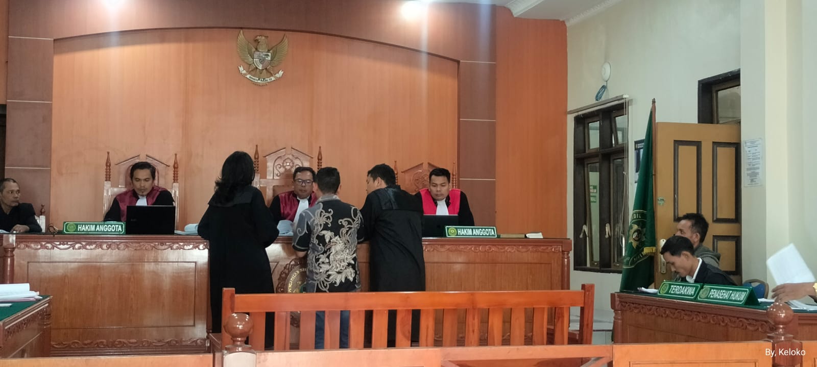 Sidang lanjutan Kasus dugaan Pemalsuan tanda tangan dalam kelengkapan berkas APBDes Desa Barungkersap Kecamatan Munte Kabupaten Karo Tahun 2023.(ist)