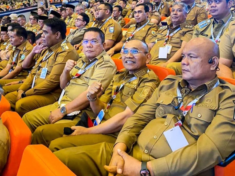 Wali Kota Pematangsiantar Wesly Silalahi menghadiri Rapat Koordinasi Nasional (Rakornas) di Sentul Jawa Barat.(ist)