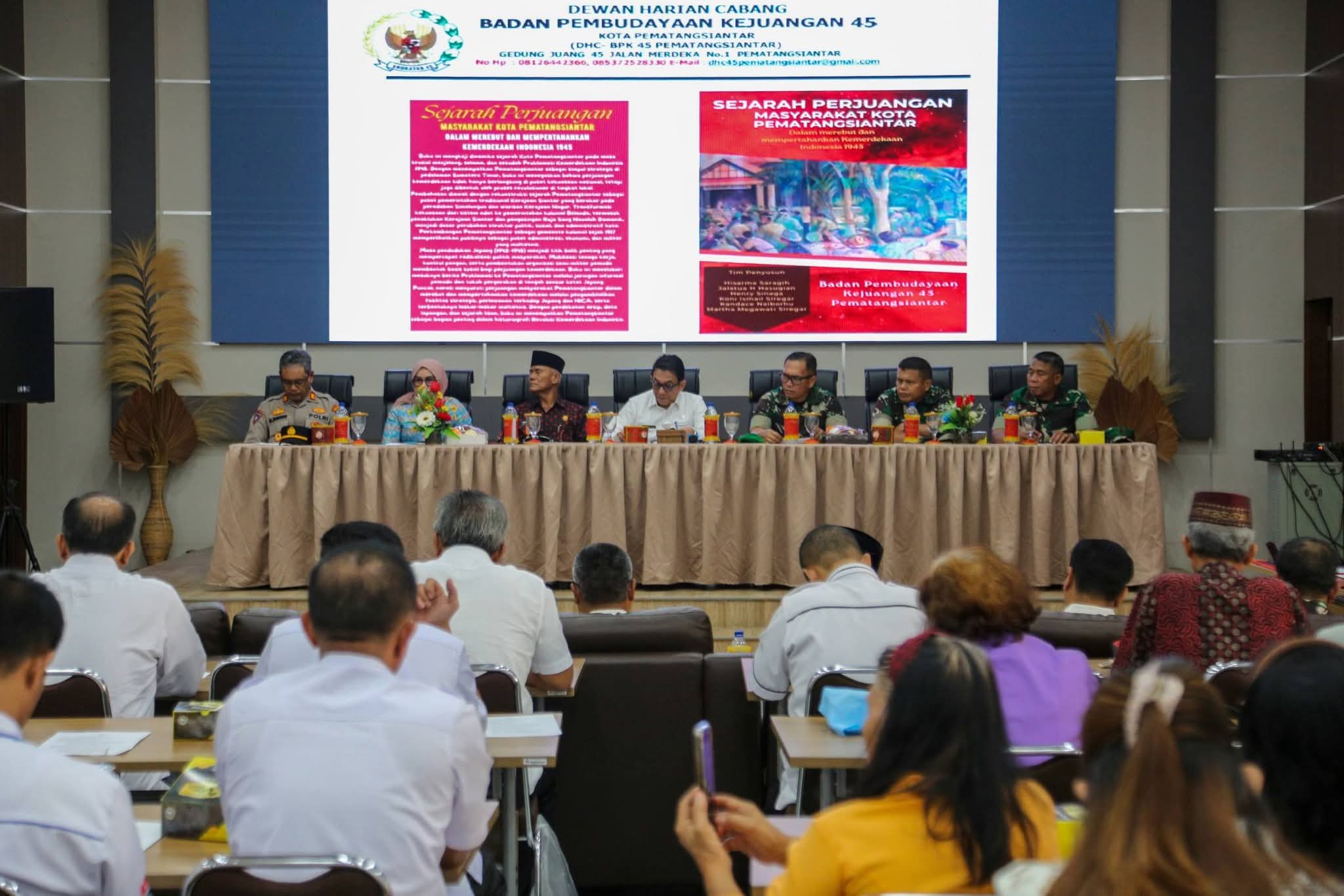 Launching dan Pendistribusian buku 'Sejarah Perjuangan Masyarakat Kota Pematang Siantar'.(ist)