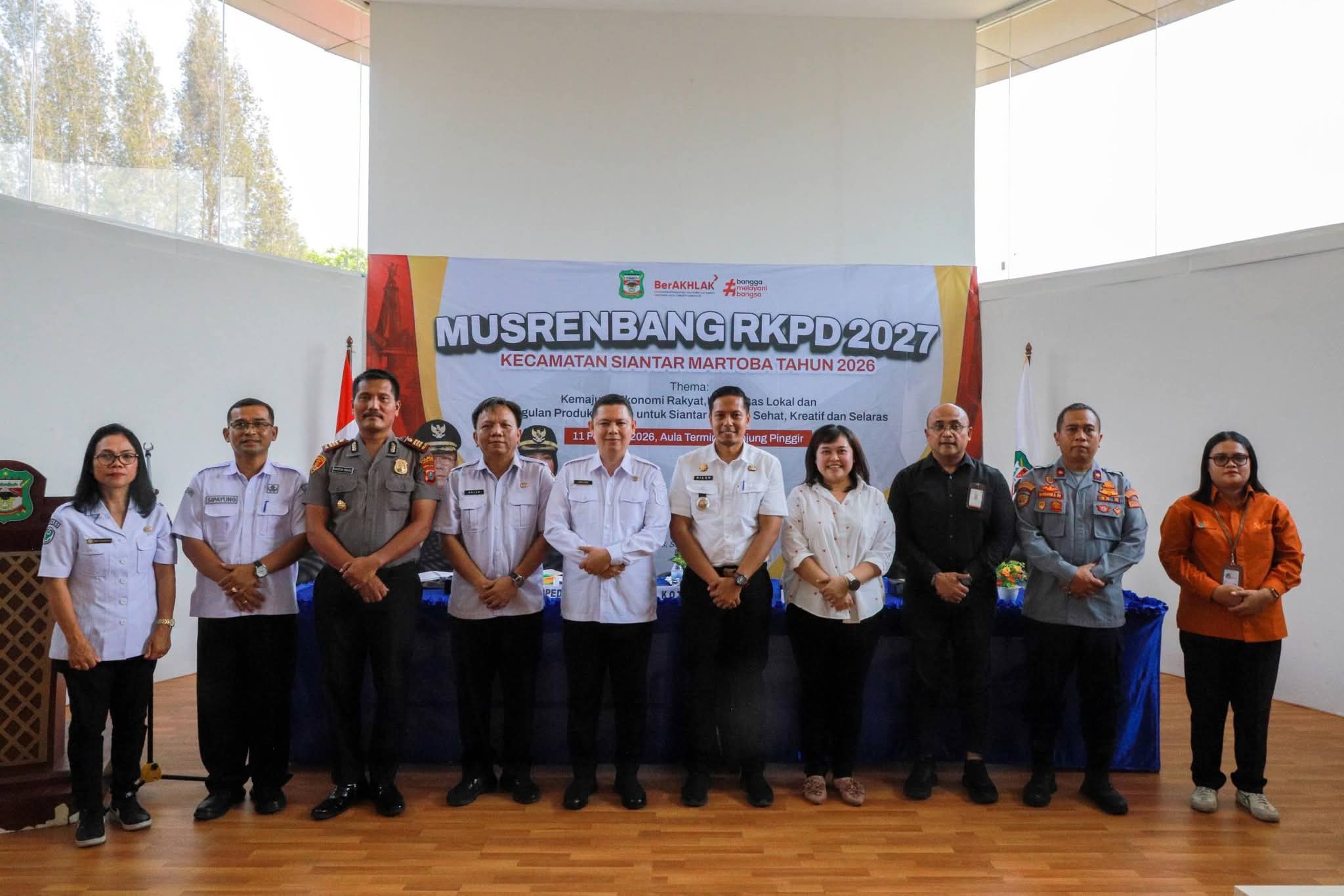 Musyawarah Rencana Pembangunan (Musrenbang) Rencana Kerja Pemerintah Daerah (RKPD) Kecamatan Siantar Martoba.(ist)