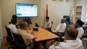 Bupati Dairi Vickner Sinaga mengikuti Rakor bersama Direktur Jenderal Perumahan Perdesaan Kementerian Perumahan dan Kawasan Permukiman (PKP) RI.(ist)