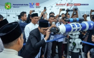 Wali Kota Medan Rico Waas bersama Tokoh Agama Pantau Hilal Awal Ramadhan 1447 H.(ist)