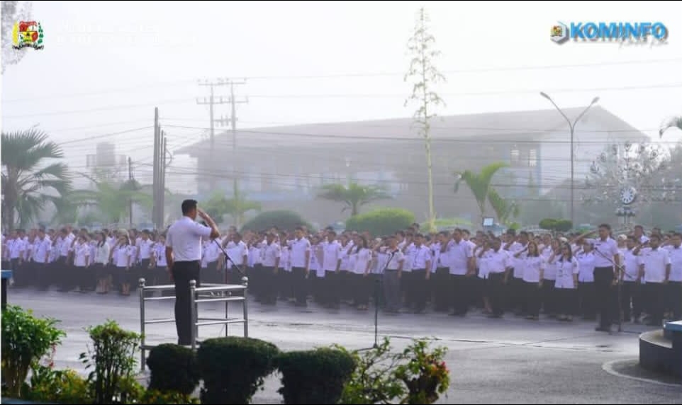 Apel Gabungan Aparatur Sipil Negara (ASN) Pemerintah Kabupaten Dairi.(ist)