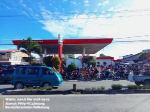 SPBU batang beruh Sidikalang.(ist)