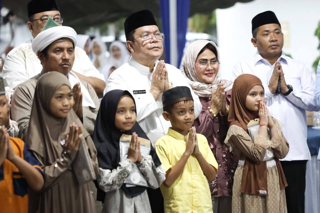Acara berbuka puasa bersama Anak-anak Yatim di rumah dinas Wali Kota Pematangsiantar, Jalan MH Sitorus Kelurahan Teladan Kecamatan Siantar Barat, Jumat (13/03/2026).(ist)