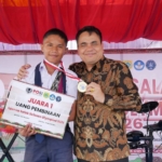 Sahpen Dericho Berutu, pelajar SMP berprestasi asal Sitellu Tali Urang Julu, Kabupaten Pakpak Bharat.(ist)