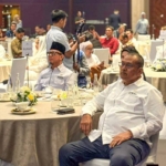 Bupati Dairi Vickner Sinaga menghadiri Pembahasan Final Rekomendasi Rakernas XVII, dirangkai dengan buka Puasa Bersama dengan para dewan pengurus APKASI.(ist)