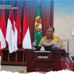 Bupati Karo, Brigjen Pol (Purn) Dr. dr. Antonius Ginting, Sp.OG, M.Kes, menyampaikan Nota Pengantar Laporan Keterangan Pertanggungjawaban (LKPJ) Tahun 2025 dalam Rapat Paripurna DPRD.(ist)
