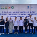 Penyerahan fasilitas akses Air bersih serta Instalasi Pengolahan Air (water treatment) di sejumlah fasilitas Kesehatan di Aceh Timur.(ist)