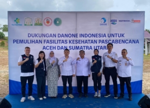Penyerahan fasilitas akses Air bersih serta Instalasi Pengolahan Air (water treatment) di sejumlah fasilitas Kesehatan di Aceh Timur.(ist)