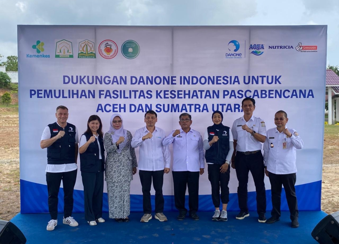 Penyerahan fasilitas akses Air bersih serta Instalasi Pengolahan Air (water treatment) di sejumlah fasilitas Kesehatan di Aceh Timur.(ist)