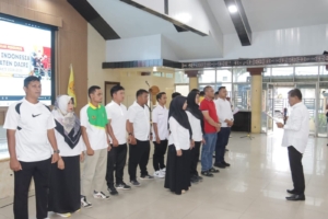 Prosesi Pelantikan Kepengurusan Wushu Kabupaten Dairi periode 2024–2028 di Balai Budaya Sidikalang.(ist)