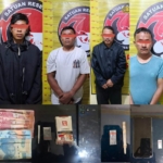 Polisi amankan terduga bandar dan pelaku kepemilikan narkotika jenis sabu.(ist)