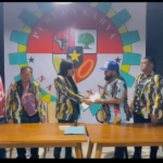 Penyerahan SK Kepengurusan DPD II PKN Karo.(ist)