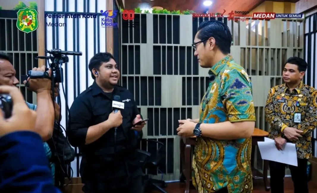 Wali Kota Medan, Rico Tri Putra Bayu Waas menyatakan kesiapan menerapkan kebijakan Work From Home (WFH).(ist)