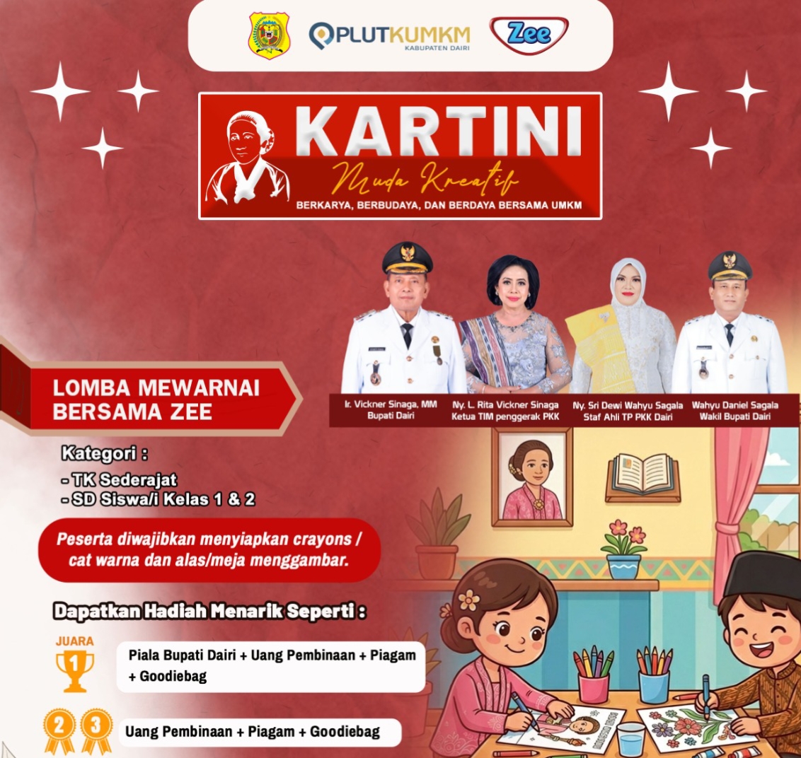 Berkarya, Berbudaya dan Berdaya, Pemkab Dairi Gelar “Kartini Muda Kreatif 2026”
