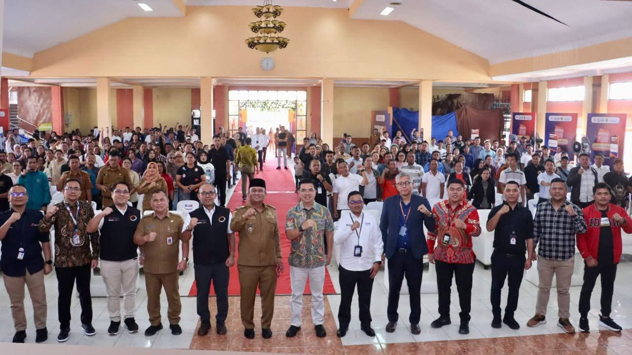 Acara sosialisasi Kredit Usaha Rakyat (KUR) oleh Bank Sumut di Balai Karina Sidikalang.(ist)