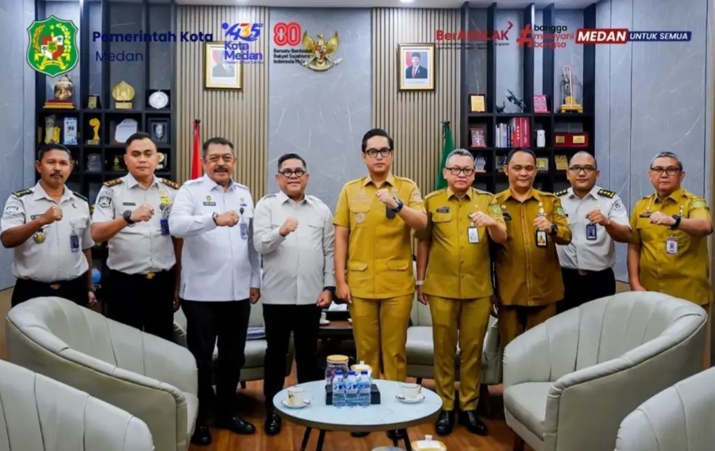Audiensi Kepala Kantor Wilayah (Kakanwil) Direktorat Jenderal Imigrasi Sumatera Utara, di Rumah Dinas Wali Kota Medan.(ist)