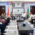Audiensi jajaran pengurus Media Indonesia Raya di Kantor Wali Kota Medan.(ist)