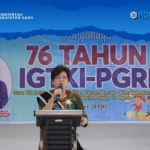 Perayaan Hari Ulang Tahun (HUT) ke-76 Ikatan Guru Taman Kanak-Kanak Indonesia (IGTKI) - PGRI Kabupaten Karo.(ist)