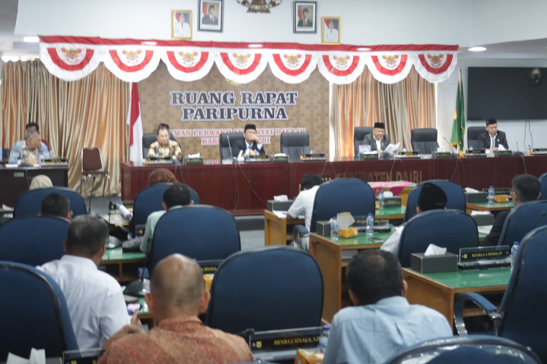 Sidang Ranperda DPRD Dairi tentang Revisi Rencana Tata Ruang Wilayah (RTRW) Kabupaten Dairi Tahun 2026–2046.(ist)