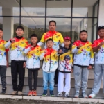 Kontingen Taekwondo Pakpak Bharat ikut berlaga di kejuaraan Sumut National Taekwondo Championship 2026.(ist)