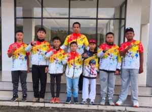 Kontingen Taekwondo Pakpak Bharat ikut berlaga di kejuaraan Sumut National Taekwondo Championship 2026.(ist)