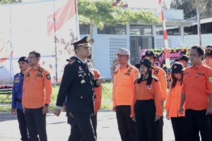 Upacara Peringatan Hari Ulang Tahun Korps Bhayangkara ke 80 di Mapolres Pakpak Bharat.(ist)