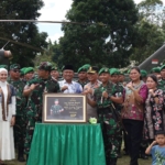 Kunjungan kerja Pangdam I Bukit Barisan Mayjen TNI Hendy Antariksa ke Dairi.(ist)