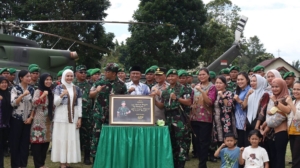 Kunjungan kerja Pangdam I Bukit Barisan Mayjen TNI Hendy Antariksa ke Dairi.(ist)