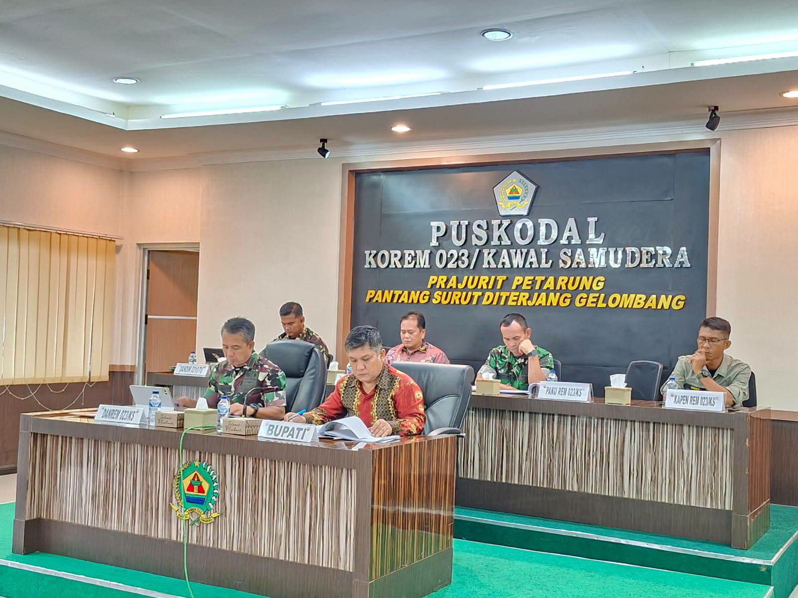 Bupati Humbahas ikuti Rapat Koordinasi Teknis (Rakornis) TNI Manunggal Membangun Desa (TMMD) ke-129 Tahun Anggaran 2026.(ist)
