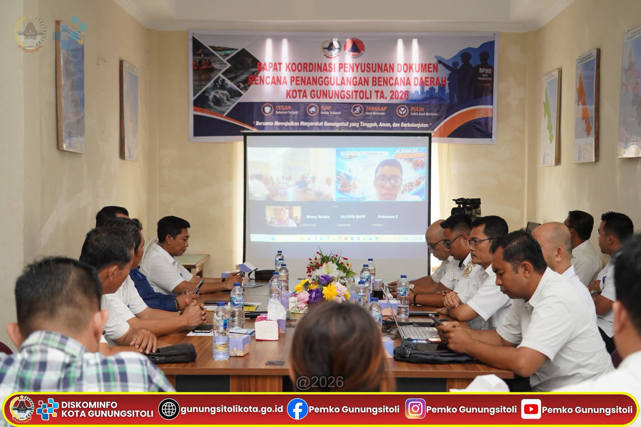 Sosialisasi Penyusunan Dokumen Rencana Penanggulangan Bencana (RPB) Kota Gunungsitoli Tahun 2025–2029.(ist)