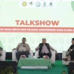 Talkshow Gebyar Kopi 2026 yang digelar di Politeknik Pembangunan Pertanian (Polbangtan) Medan, Kamis (2/7/2026).(ist)