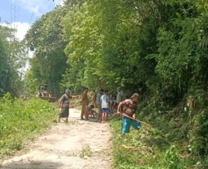 Program Jalan Tanpa Genangan Air (Jatagena) di Kecamatan Siempat Nempu Hulu.(ist)