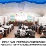 Rapat Koordinasi (Rakor) II Persiapan Pelaksanaan Festival Bunga dan Buah Kabupaten Karo Tahun 2026 di Aula Rakoetta Brahmana, Kantor Bupati Karo.(ist)