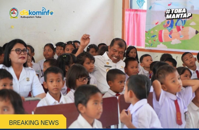 Perayaan Hari Anak Nasional (HAN) ke-42 di SD Negeri 173539 Hutagaol, Kecamatan Balige.(ist)