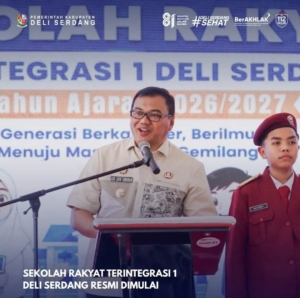 Masa Pengenalan Lingkungan Sekolah (MPLS) Tahun Ajaran 2026/2027 di Sekolah Rakyat Terintegrasi (SRT) 1 Deli Serdang.(ist)