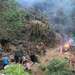 Lokasi Penambangan Emas Tanpa Izin (PETI) di kawasan hutan lindung Desa Kuta Usang Kecamatan Pegagan Hilir saat di grebek tim gabungan.(ist)
