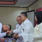Pembukaan Pendidikan dan Pelatihan (Diklat) Calon Pasukan Pengibara Bendera Pusaka (Paskibraka) Kabupaten Dairi Tahun 2026 di Aula Hotel Berristera Dairi, Rabu (5/8/2026) oleh bupati Dairi Vickner Sinaga.(ist)