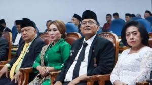 Sidang DPRD mendengarkan pidato kenegaraan presiden RI menyambut HUT RI ke-81.(ist)