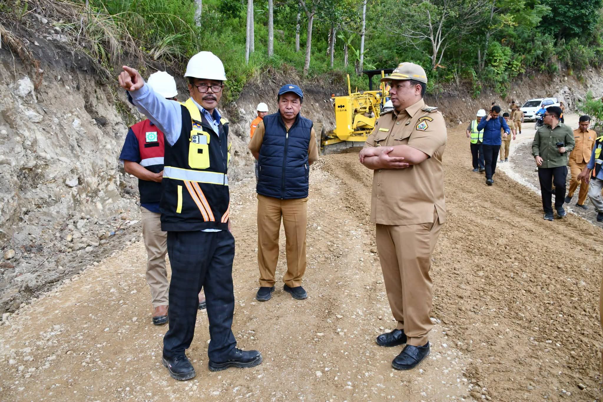 Peningkatan ruas Simpang Gotting–Janji Raja Kecamatan Sitio - Tio Samosir.(ist)