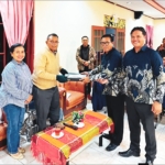 Bupati Dairi, Vickner Sinaga hadiri Kegiatan ibadah malam dirangkai dengan latihan bersama Koor Ama Maranatha HKBP Perkembangan Sidikalang 3 di Hotel Beristra.(ist)